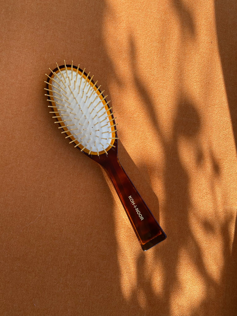 Koh-I-Noor Jaspè Pneumatic Hair Brush with Gold Plated Metal Pins