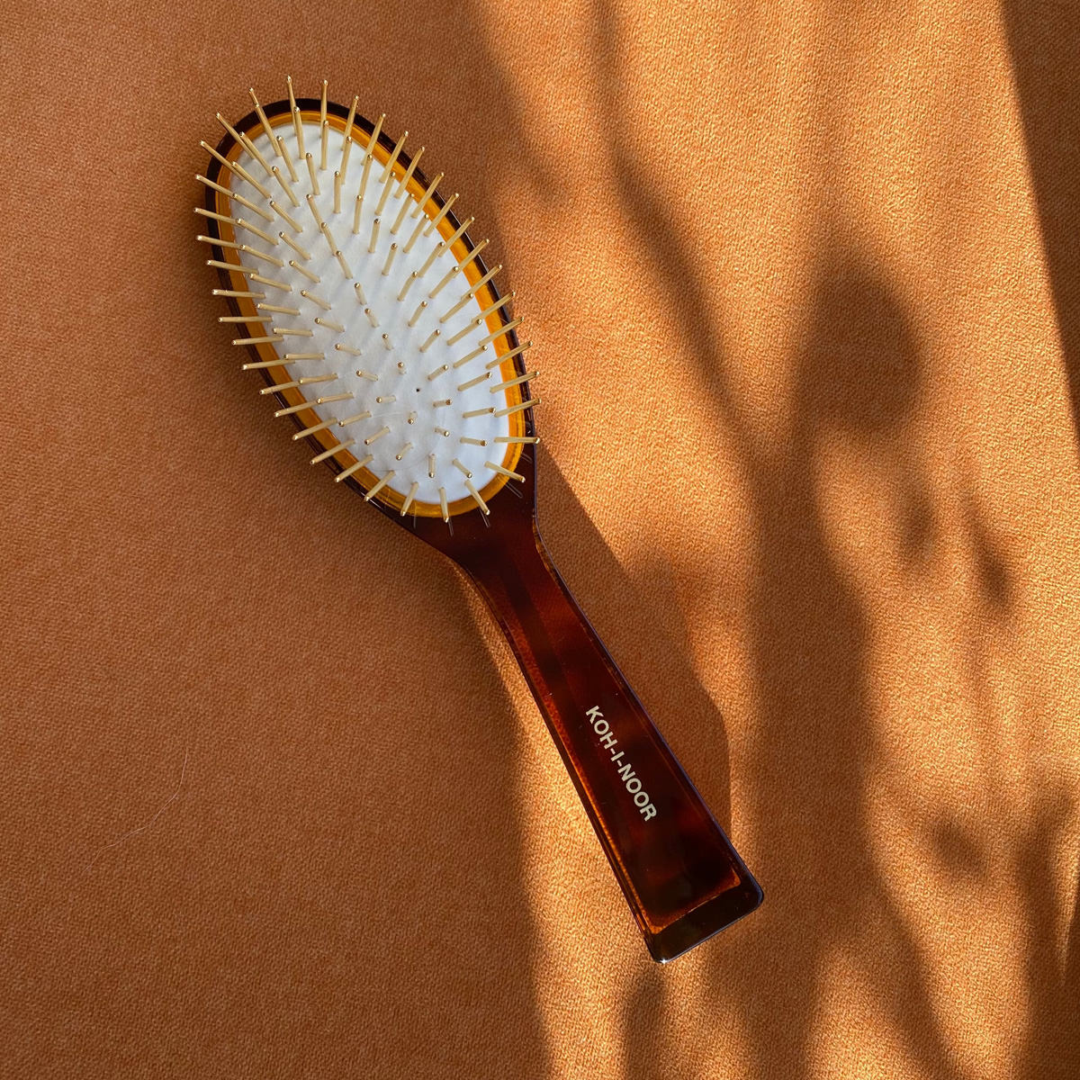 Koh-I-Noor Jaspè Pneumatic Hair Brush with Gold Plated Metal Pins